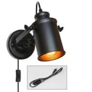 Aleah - Industrial Plug In Wall Sconce - Image 4