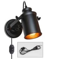 Aleah - Industrial Plug In Wall Sconce - Image 6