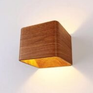Arle - Nordic Faux Wooden Wall Lights For Bedroom - Image 3