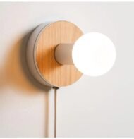 Ella - Wood Plug in Wall Sconce - Image 4