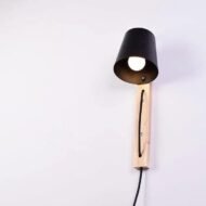 Mida - Nordic Wood Plug in Wall Sconce - Image 2