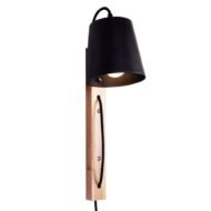 Mida - Nordic Wood Plug in Wall Sconce - Image 4